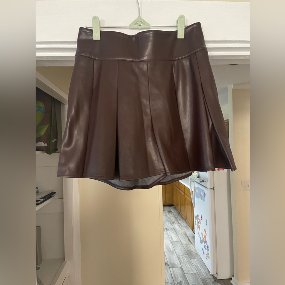 Emily McCarthy Leather Shorts